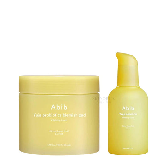 Pack Abib Yuja duo - Probiotics blemish pad + Vitalizing pump
