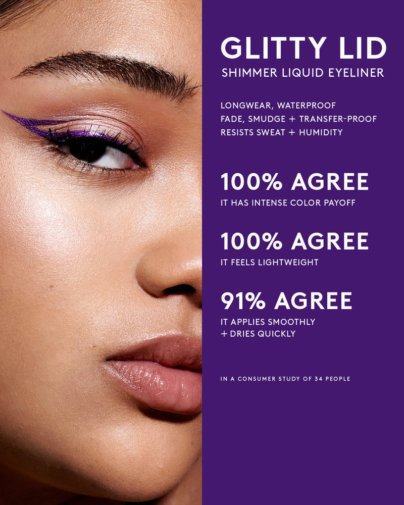 Glitty Lid Shimmer Liquid Eyeliner — Chrome At Me