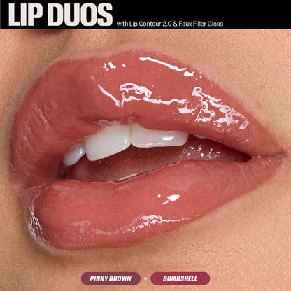Coffret lèvres Pink Kit Juicy Bombshell (Lip Liner Pinky Brown + Rouge à lèvres Bombshell)