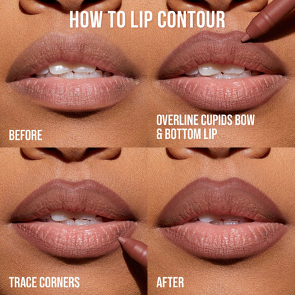 Duo Crayons à lèvres Lip Contour – Teinte Yummy Brown (Warm Brown & Rich Brown)