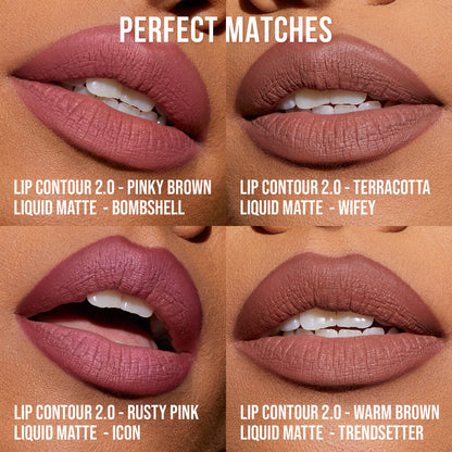 Crayon à lèvres automatique Lip Contour 2.0 – Teinte Pinky Brown (Bombshell)