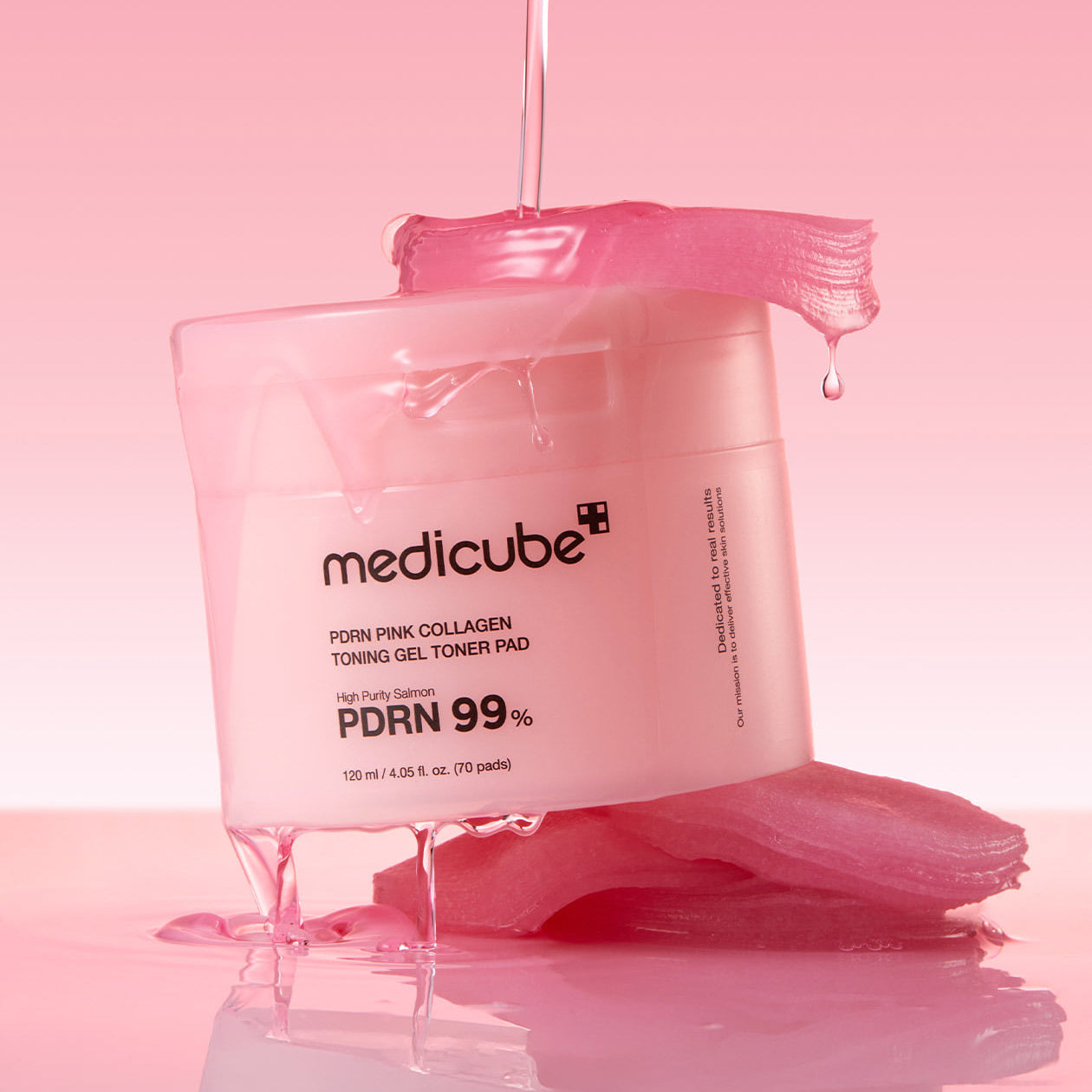 MEDICUBE PDRN Pink Collagen Toning Gel Toner Pad 70pads
