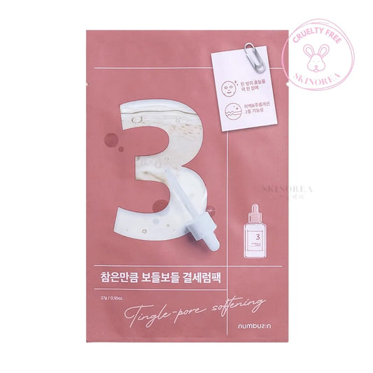 Numbuzin - No.3 Tingle-Pore Softening Sheet Mask