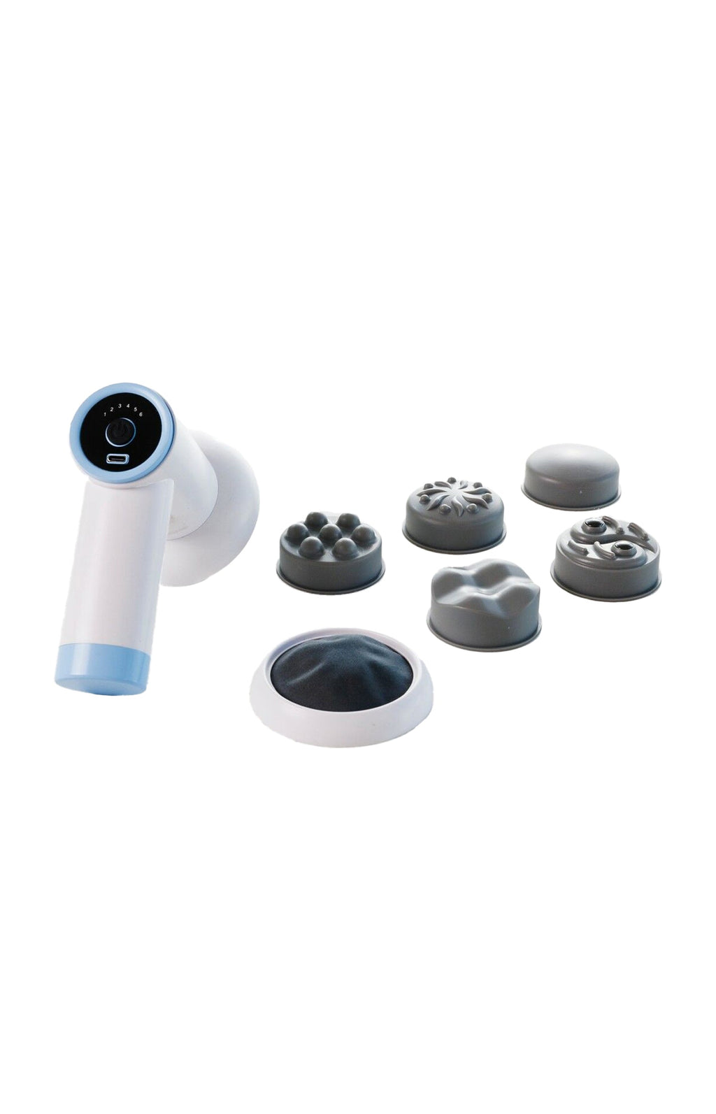 Pistolet de massage anti-cellulite 6 en 1 - Corps - Blanc
