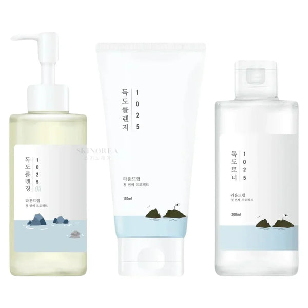 Pack Round Lab 1025 Dokdo - Double cleansing + Toner