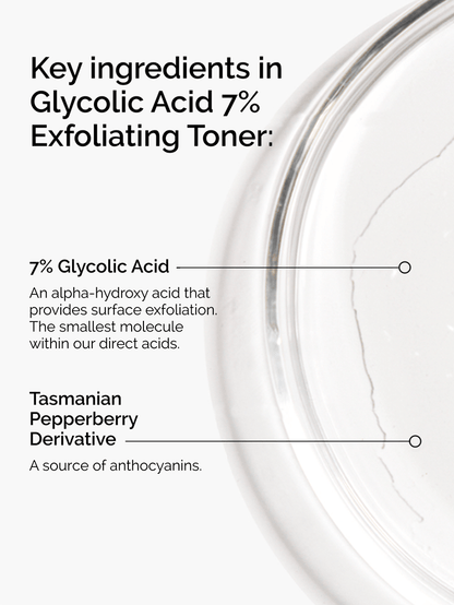 Lotion Tonique Exfoliante à l’Acide Glycolique 7 % – The Ordinary | 240 ml