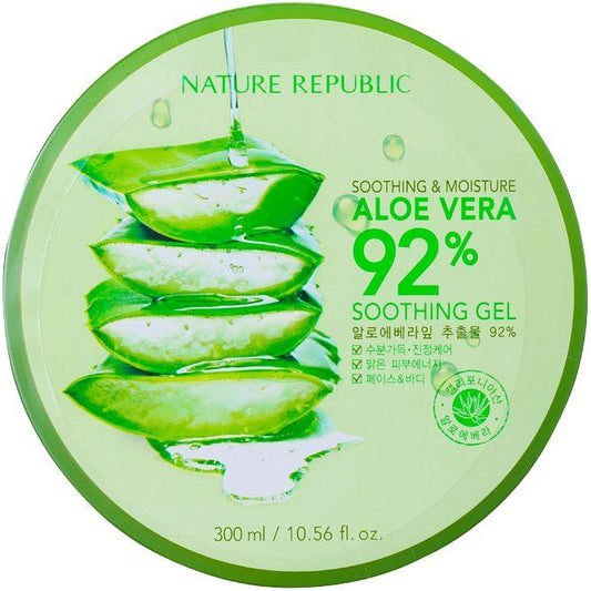 NATURE REPUBLIC - Aloe Vera 92% Soothing Gel - 300ml